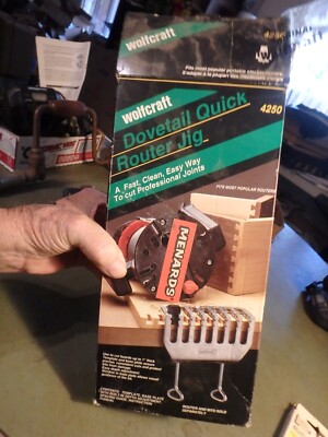 2J-NOS WOLFCRAFT # 6250- dovetail quick router jig