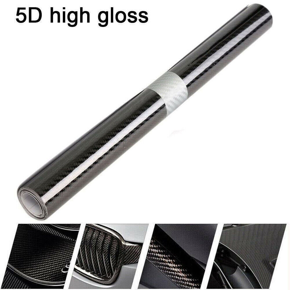 5D Waterproof Carbon Fiber Vinyl Car Wrap Roll Film Sticker Decal