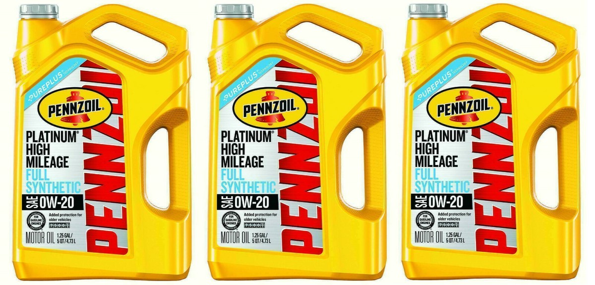 15 Quarts Pennzoil Platinum High Mileage Full Synthetic 0W-20