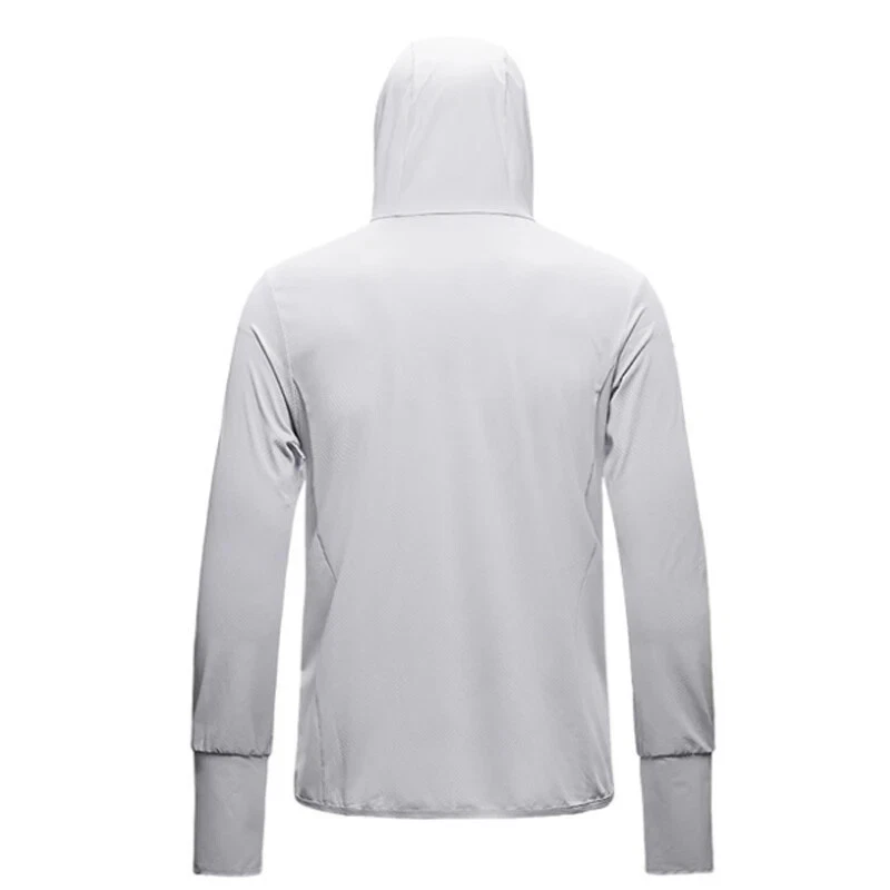 Sudadera con capucha manga larga verano mujeres protección solar UV secado rápido ropa hombres nueva Foto 2 de 4