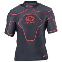 Optimum Men's Origin Protective Shoulder Pad - Black/red, X-large Optimum Men's Origin Protective Shoulder Pad - Black/red, X-large