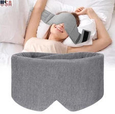Women Men Cotton Eye Mask Handmade Blindfold Travel Adjustable Sleeping Mask USA