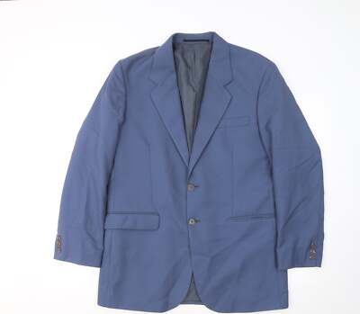 Premier MAN Herren Anzugjacke blau Polyestermischung Größe 40