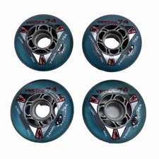 Kryptonics Vectra 74 Optics 4 -pack 74mm 78A Inline Roller Hockey Wheels Teal