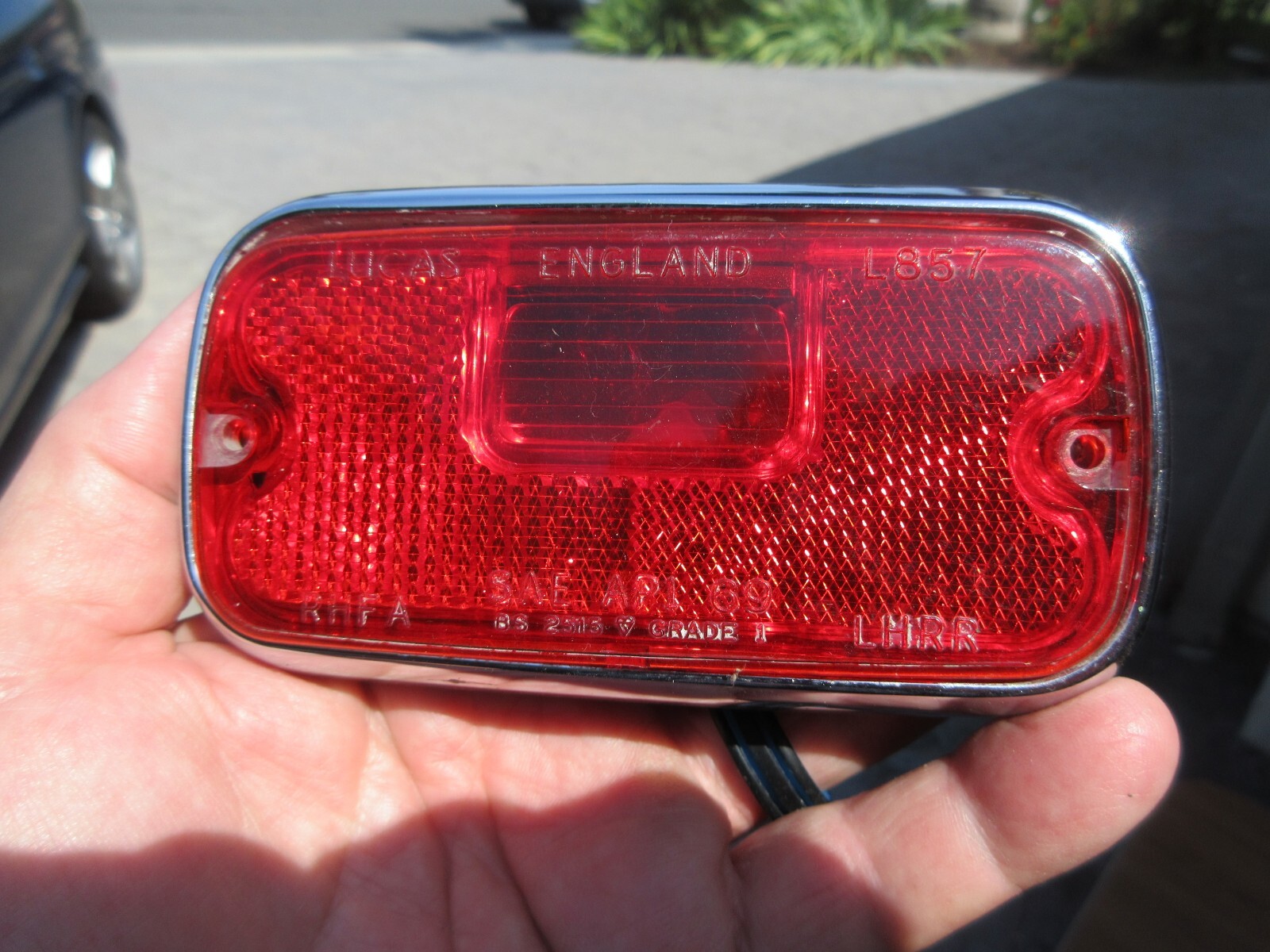 Rolls-Royce Corniche, Silver Shadow Wraith T2 LEFT REAR Red Side Marker Light RG