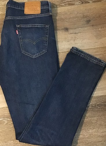 Levis 511 Men's Jeans Blue Denim Red 