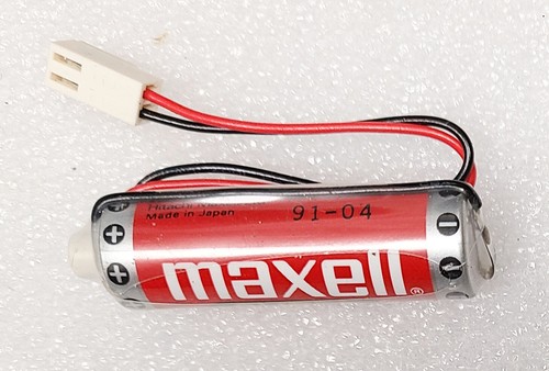 2x Maxell ER6C AA 3.6V PLC Battery (1800mAh ) for Mitsubishi FX F2-40BL + Plug - 第 1/1 張圖片