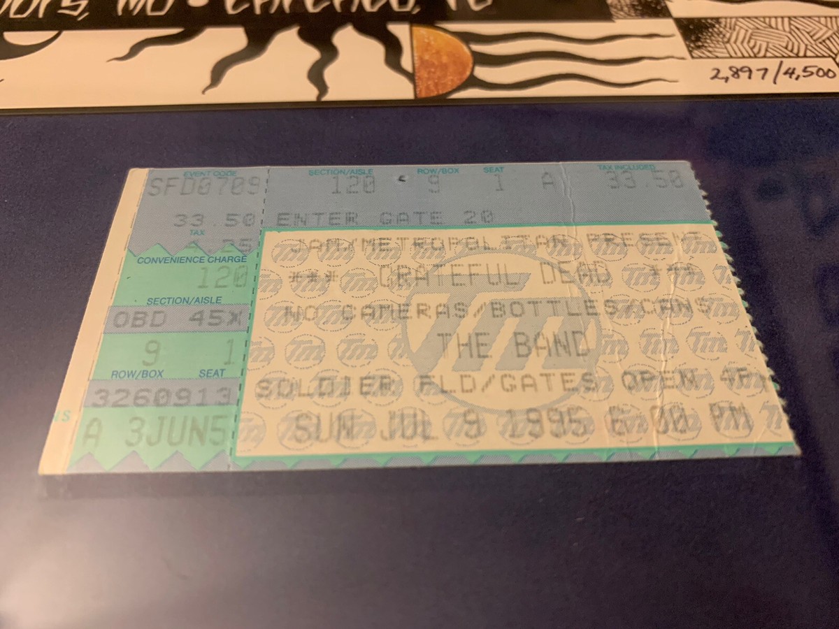 grateful dead summer and fall 1995 tour posters Framed, michael