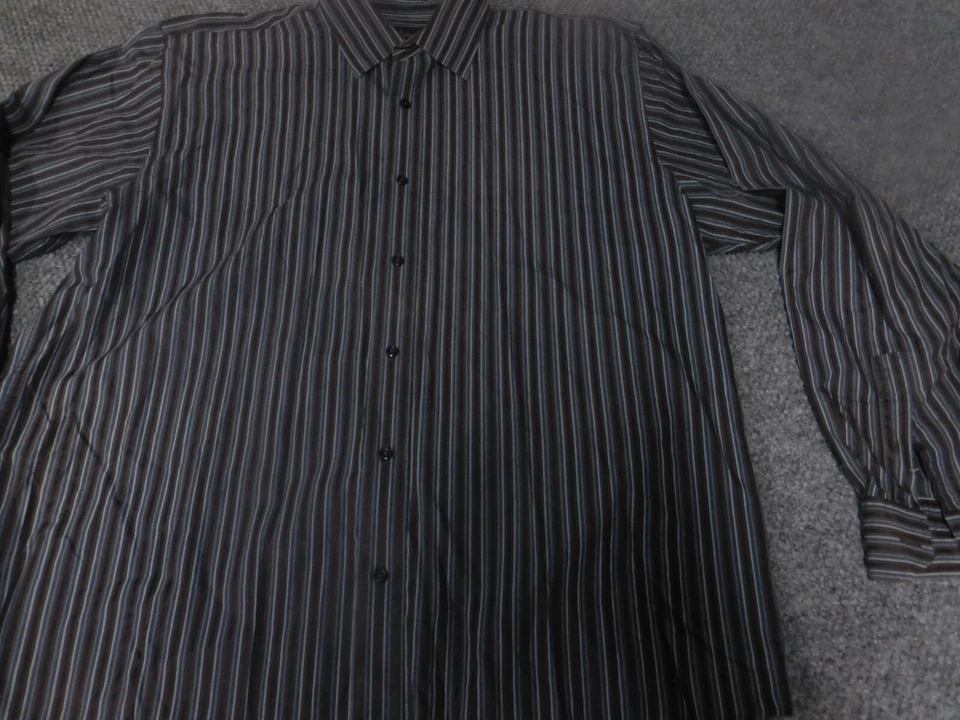 Allen Solly Shirt XL Mens brown striped button up casual - Image 3 of 4