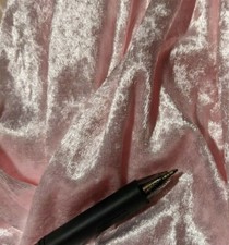 PANNE CRUSHED VELOUR STRETCH FABRIC 60" WIDE PINK buy by the yard BACKDROP 3