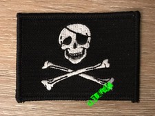 JOLLY ROGER FLAG PATCH skull cross bones pirate flag patch