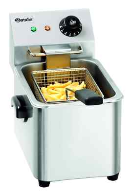 Bartscher Elektro Fritteuse Tischgerät aus Edelstahl 4 Liter 230V NEU