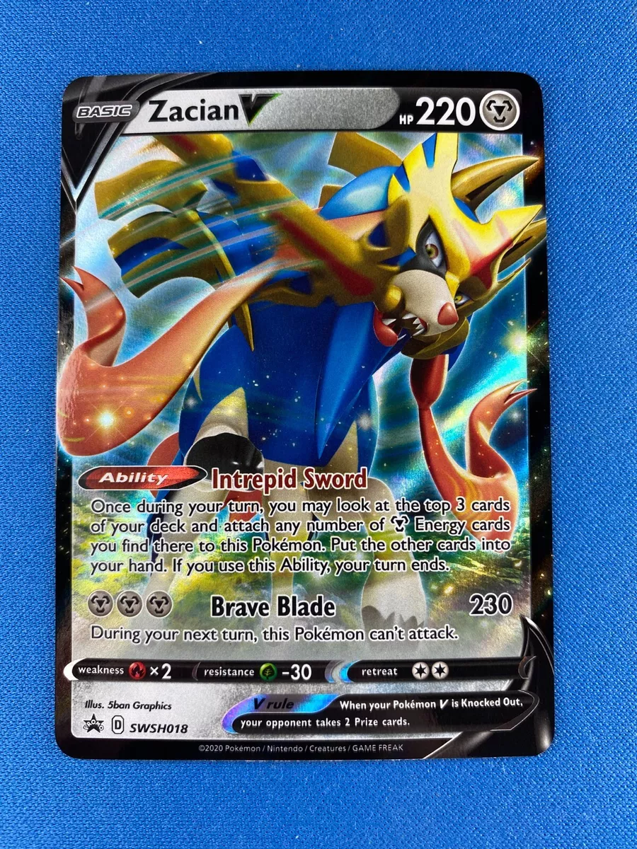 Pokemon Zacian V Promo Card SWSH018