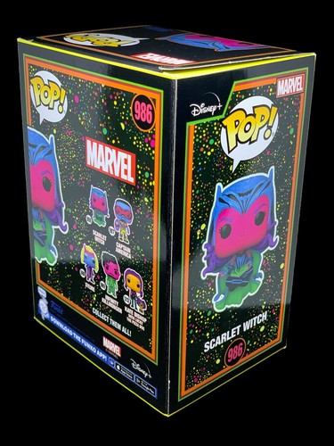 Funko Pop! Wanda Vision Bruja Escarlata Blacklight 986 con Protector Pop - Imagen 11 de 11