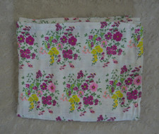 Modern Baby Floral Swaddle Blanket Muslin Pink White Yellow Green Flower Lovey