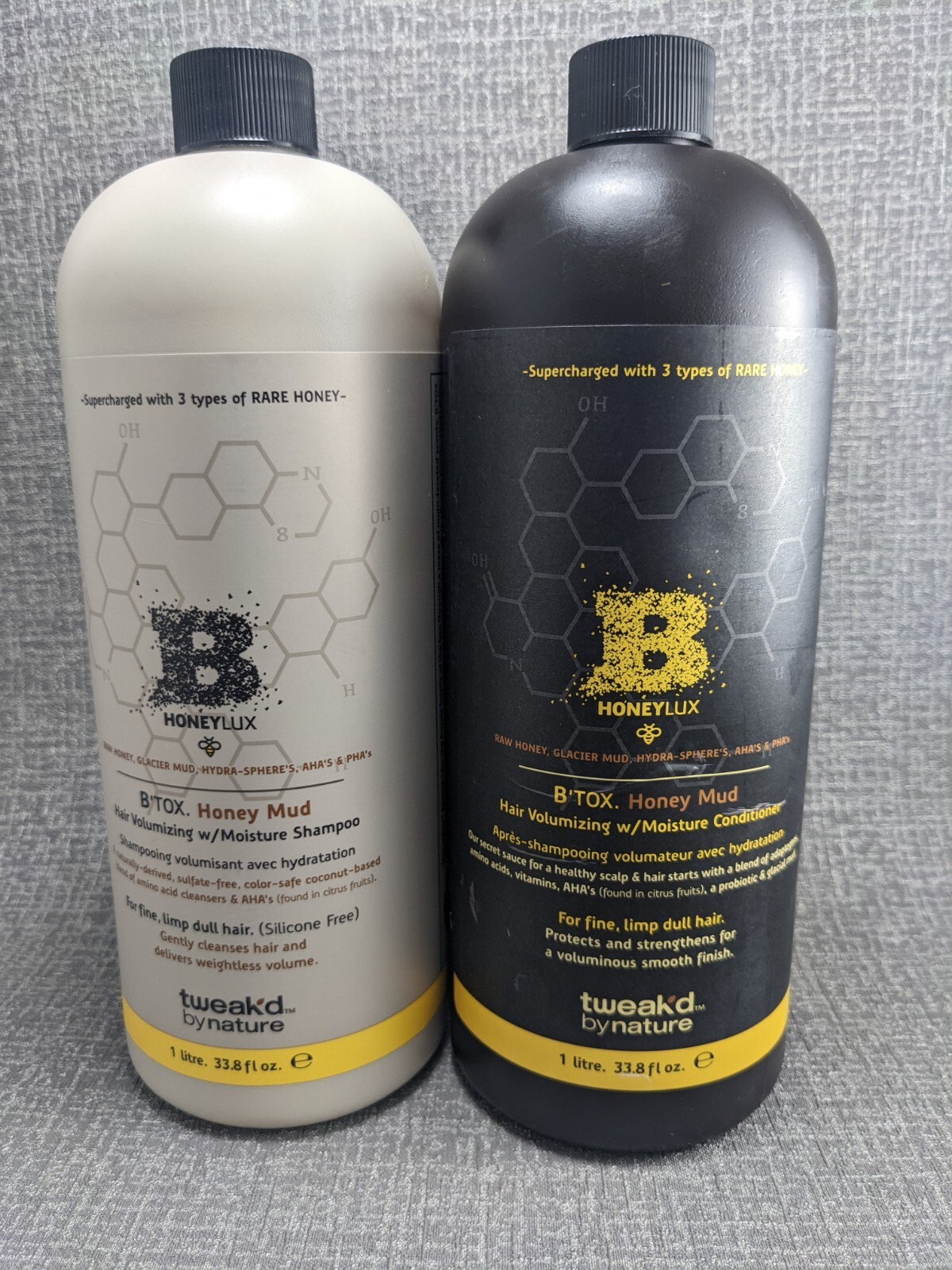 Tweak'd by Nature HoneyLux B'TOX Honey Mud Shampoo & Conditioner Set 33