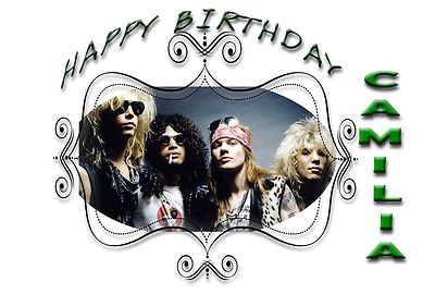 GUNS N ROSES 1 - Personalised Birthday Greeting Card A5 | eBay UK