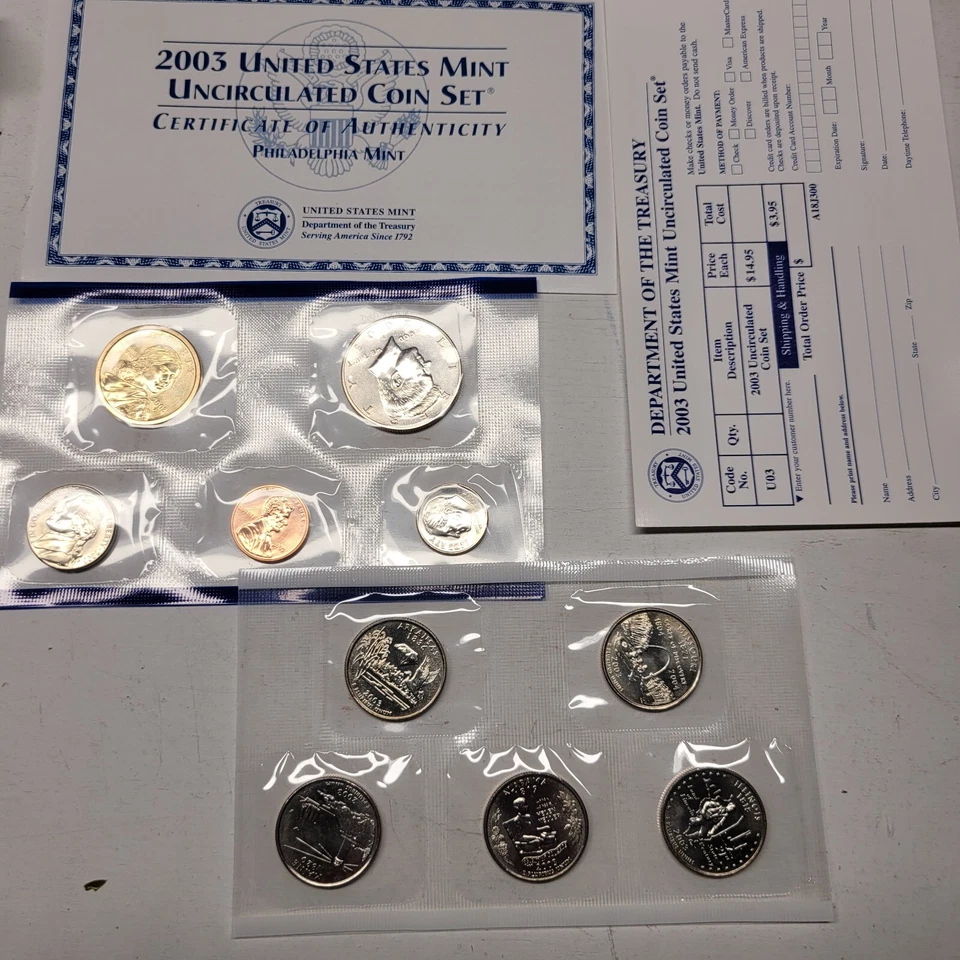 2003 Uncirculated Coin Set U.S Mint Government Packaging OGP COA - Image 4 of 4