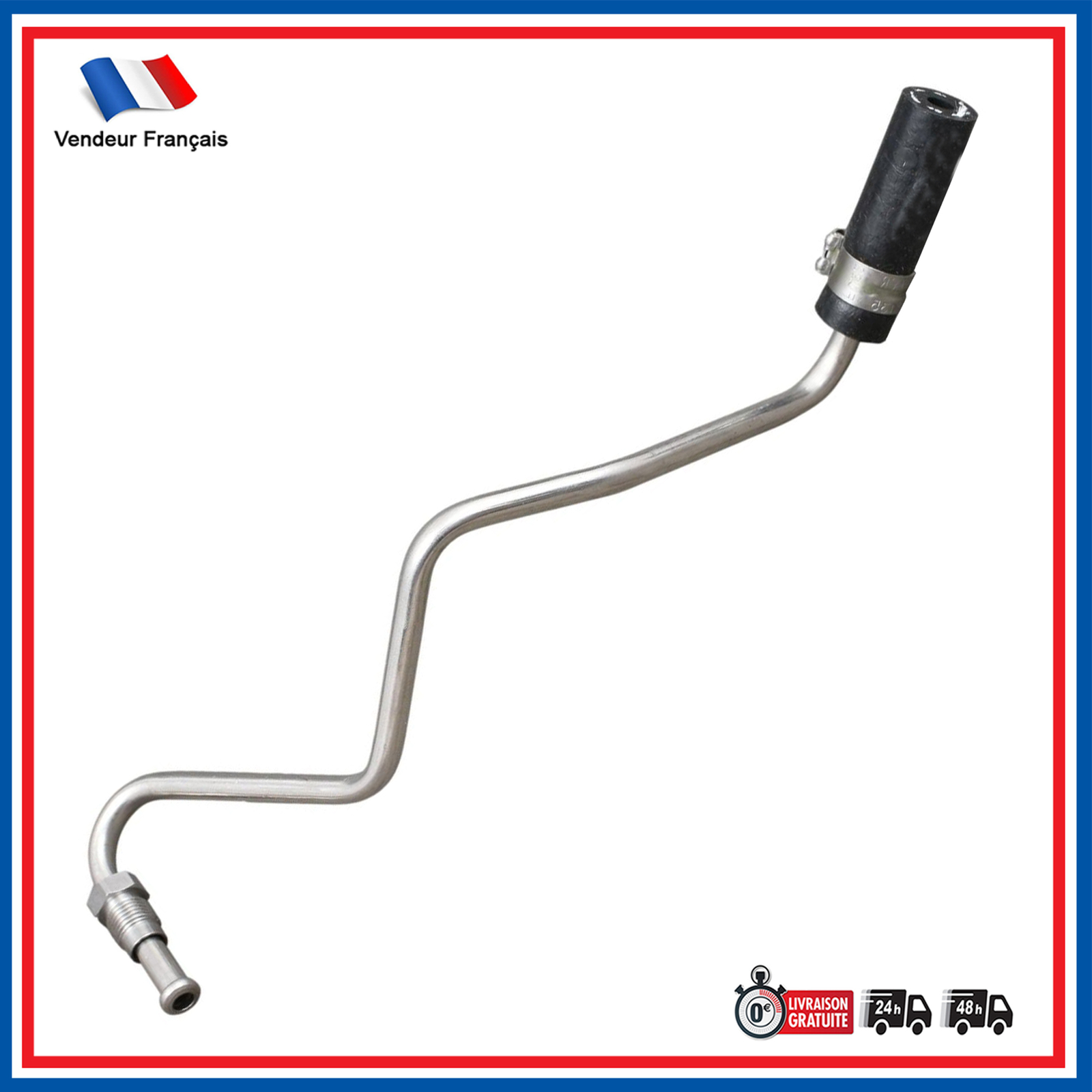 Tuyau de pression de gaz d'échappement en inox pour Megane III 1.5 dCi ECO4