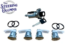 92-96 E-150 E-250 E-350 IGNITION & DOOR LOCK CYLINDER SET 2 KEYS MATCHED NEW OEM