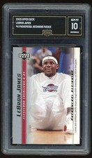 LEBRON JAMES 2003-04 UPPER DECK PHENOMENAL BEGINNING #4 ROOKIE CARD GMA 10