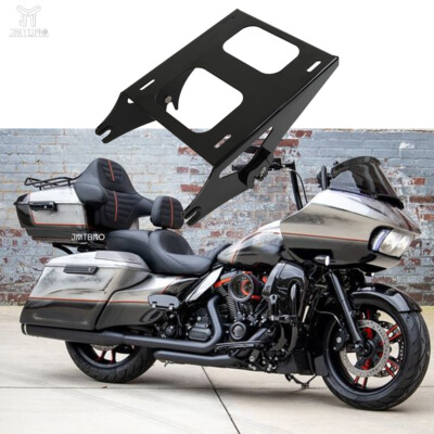 Detachable 2-up Tour Pack Mounting Luggage Rack For Harley Road King FLHR 14-22