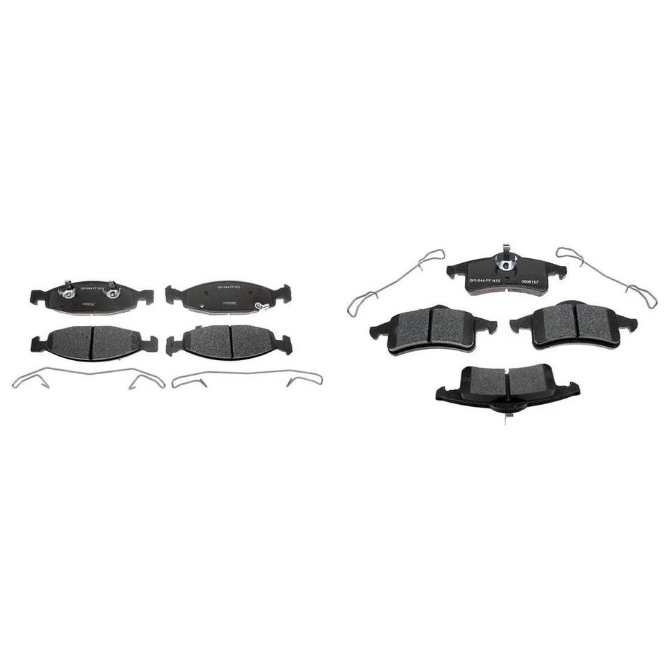 Pastilhas de freio metálicas para caminhão dianteiro traseiro Jeep Grand Cherokee 2002 2001 2000 1999 - Imagem 4 de 4