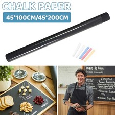 Large Chalkboard Contact Paper Chalks Sticks black Stickers Wallpaper
