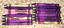 16 Vtg Crayola Crayons Purple PURPLES 80's 90's HTF Colors Binney Smith UNUSED