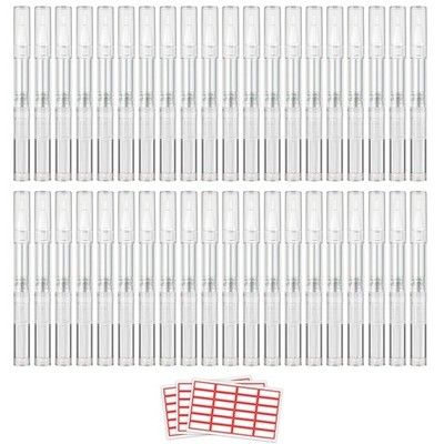 40 Pieces 3 ml Empty Cuticle Oil Pen Containers, Empty Nail Oil Pen Containers,