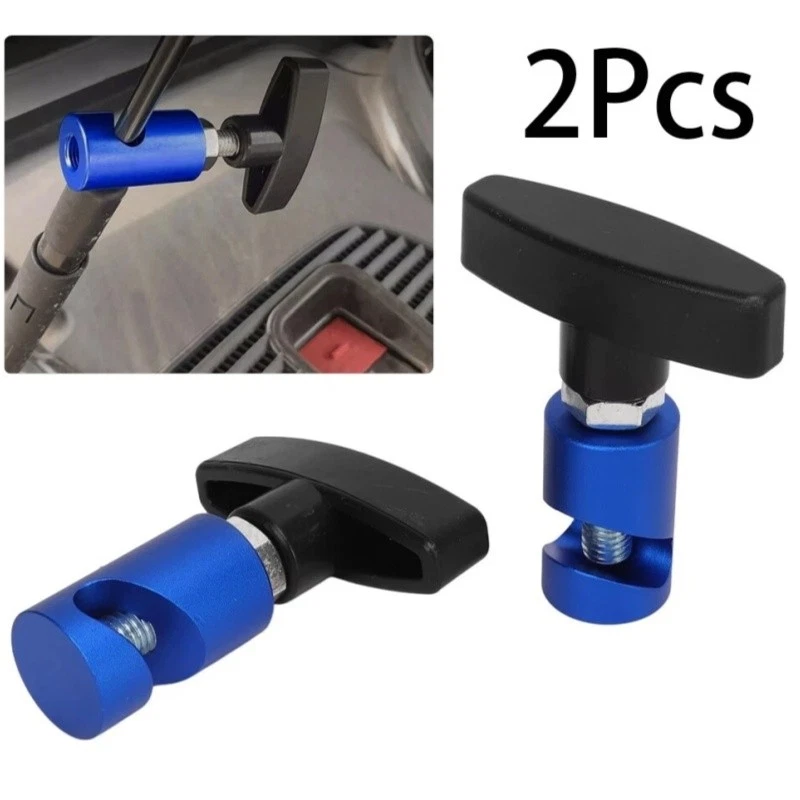 2x Capó Maletero Elevador Barra Soporte Abrazadera Amortiguador Puntal Tope Retenedor Azul Foto 4 de 4