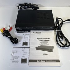 Apex DT250A Digital Converter Box with Analog Passthrough Not TESTED NO REMOTE