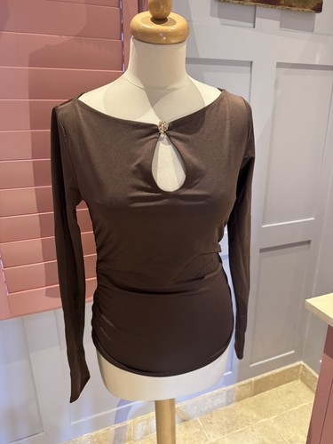 Reformation Brown Evening Top M Uk8-10