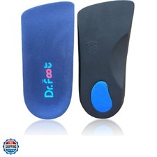 Dr. Foot's 3/4 Length Orthotics Insoles - Best Insoles for Corrects Over-Pron...