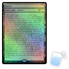 FOIL FOREST (258) Secret Lair Magic MTG MINT CARD