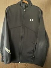 Under Armour ColdGear Storm Run Fitted Full Zip Black Men's Size M jacket