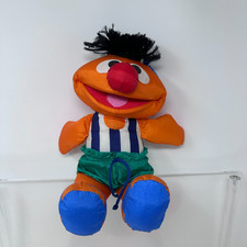 Sesame Street Ernie Plush Tyco Stuffed Doll Jim Henson Muppets 12" Cute Soft
