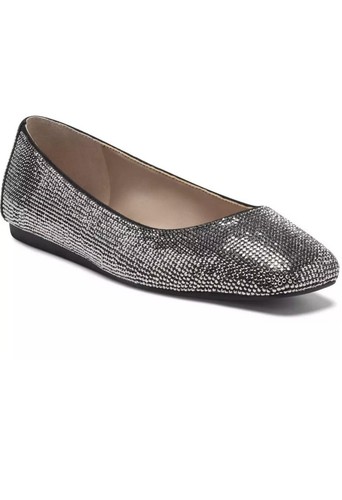 I.n.c. International Concepts Women's Black Crystal Juney Ballet Flats Size 9M