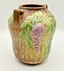 ROSEVILLE POTTERY "WISTERIA" ARTS AND CRAFTS VASE  #634-7 - CA:1933- EXCELLENT