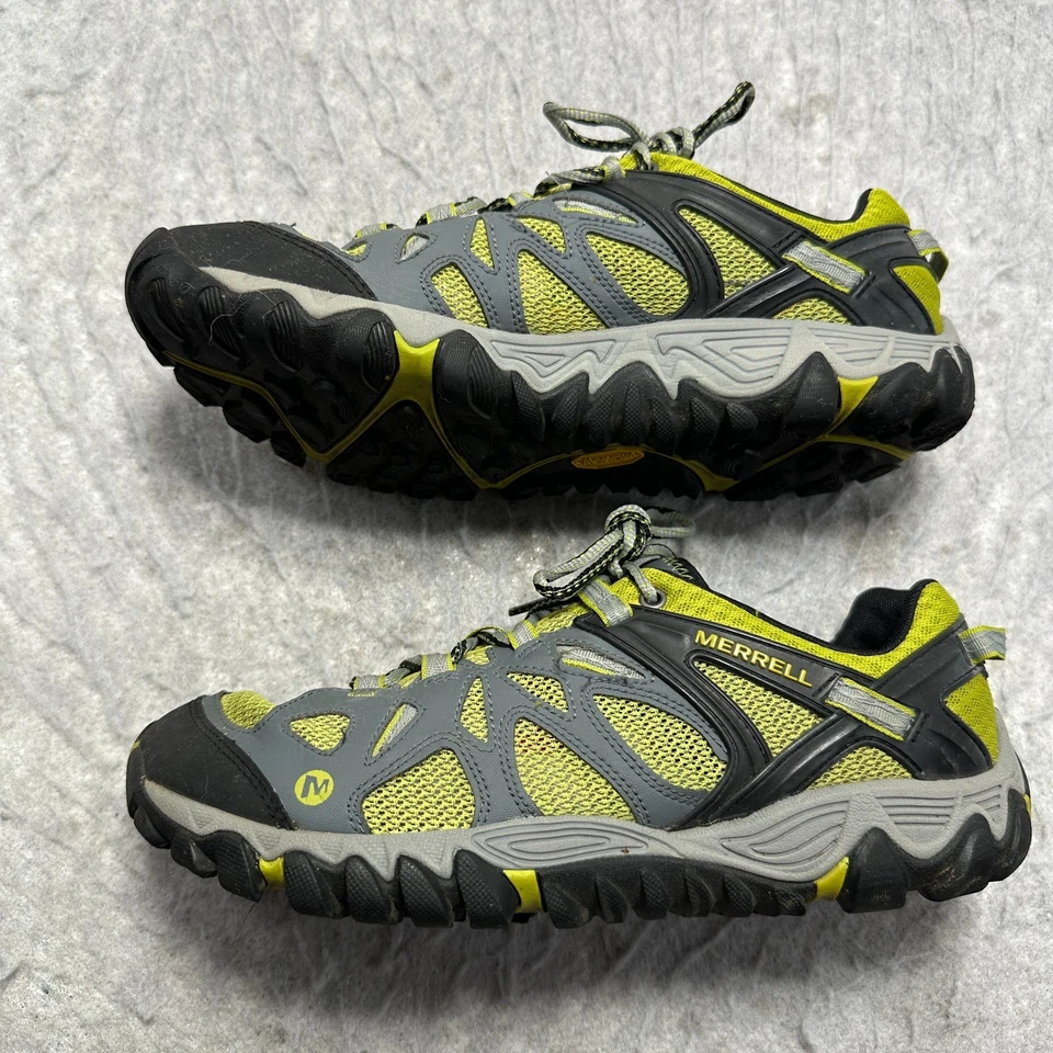Туфли туристические Merrell All Out Blaze Aero спортивные зеленые серые женские размер США 9,5 - Изображение 2 из 4