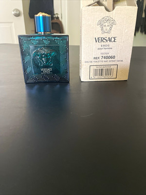 Versace Eros pour homme Eau de Toilette Spray for Men, New Tester Box 100 mL