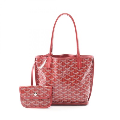GOYARD Ange Mini Pouch Tote Wendetasche ANJOUSMINCG02TY02P Canvas Leder Rot