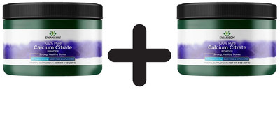 2 x Swanson 100% Pure and Dairy-Free Calcium Citrate Powder - (77,07 EUR/kg)