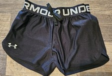 Under Armour Play Up Girls Shorts, Black, Sz. Youth XS