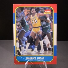 Fleer 1986-87 Maurice Lucas #66 Los Angeles Lakers Basketball