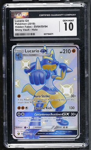 Lucario-GX graded CGC 10 for sale on eBay