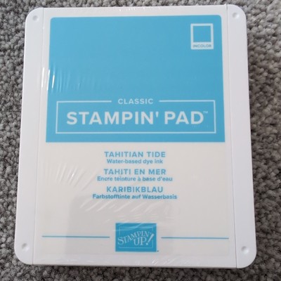 Stampin' up! Tahiti Tide Stempelkissen - nicht mehr produziert, 22-24 in Farbe. Nagelneu Versiegelt