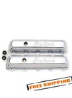 Edelbrock 4485 Signature Series Valve Covers Oldsmobile 350-455 V8 Chrome New