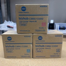 Genuine Konica Minolta TNP48C/M/Y 3-Pack Toner Set -Factory Sealed A5X0430 C3850