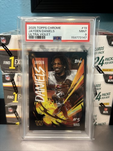 2025 Topps Chrome Jayden Daniels Base (PSA 9)